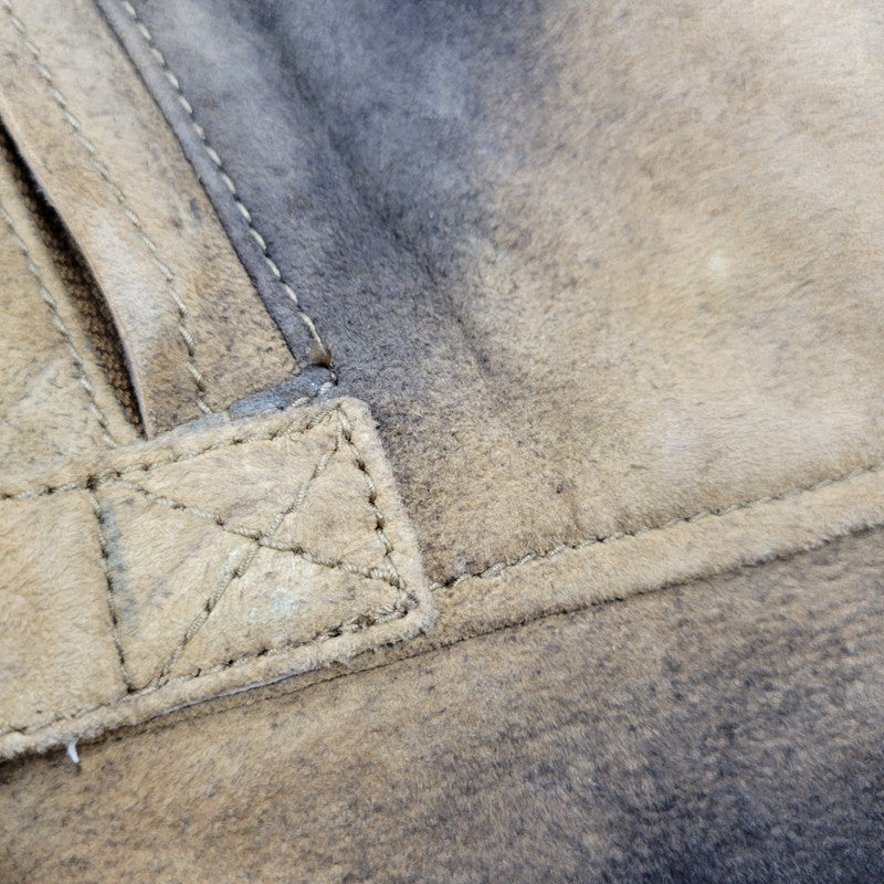 【中古品】【レディース】 LAMB LEATHER RIDERS VEST ラムレザー ライダースベスト 168-260122-as-14-izu サイズ:S カラー:ブラウン系 万代Net店
