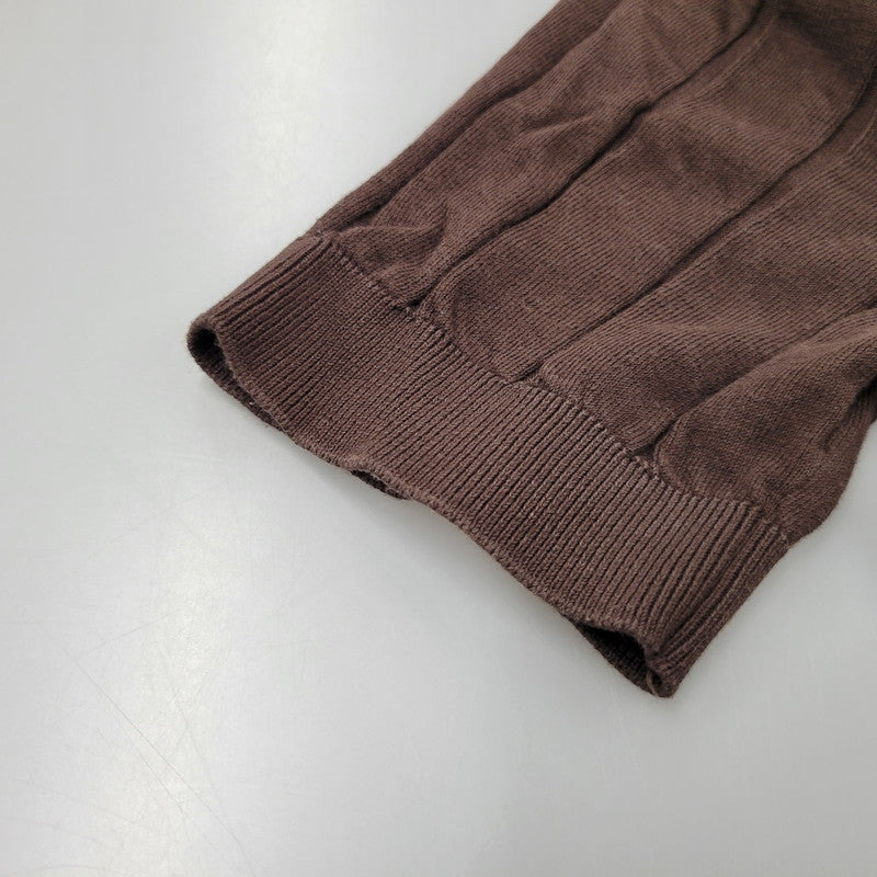 【中古品】【メンズ】 GALLIA KNIT PROJECT ガリア ニット プロジェクト KNIT POLO SHIRT ニット ポロシャツ 半袖 トップス 141-260123-as-30-izu サイズ:M カラー:ブラウン 万代Net店