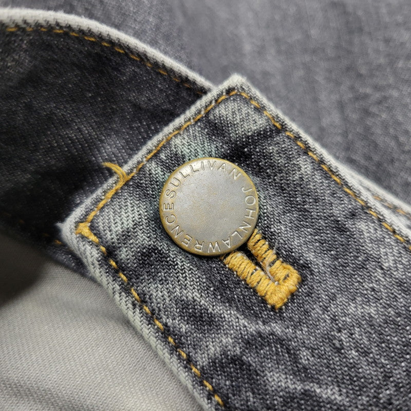 【現状渡し品】【メンズ】 WASHED DENIM WIDE PANTS JLS-02-23 ウォッシュド デニム ワイド パンツ ボトムス 151-260123-as-15-izu サイズ:44 カラー:ブラック 万代Net店