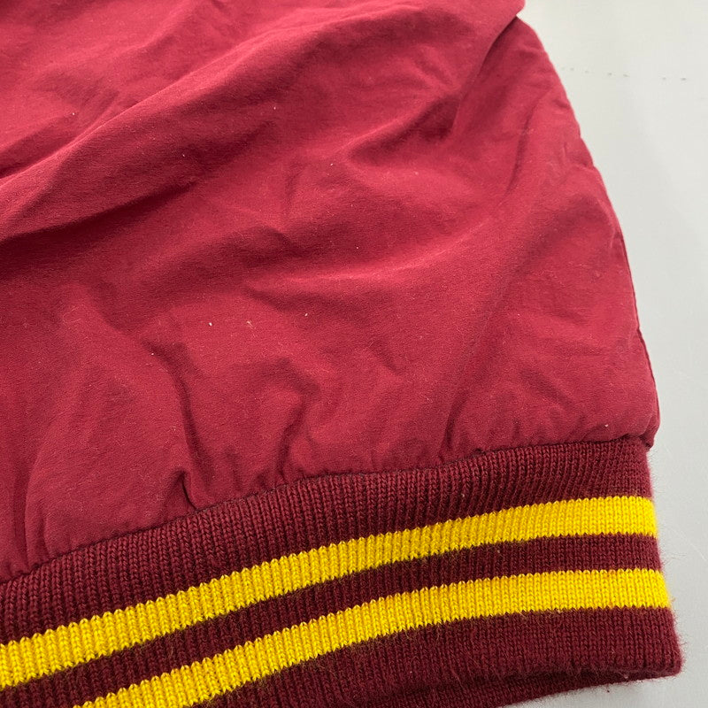 【現状渡し品】【メンズ】 STARTER × NFL スターター バイ エヌエフエル90S 台湾製"REDSKINS"レッドスキンズ NYLON HOODED DOWN JACKET ナイロン フーデッド ダウン ジャケット アウター 146-260123-mh-02-izu サイズ:L カラー:ワインレッド/イエロー 万代Net店