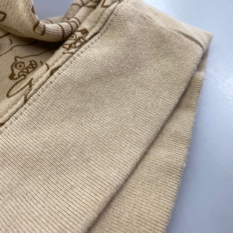 【中古品】【メンズ】 HUF ハフ ×ICECREAM アイスクリーム FL00199 RUNNING DOG FULL ZIP HOODED SWEATSHIRT ランニングドッグフルジップフーデッド スウェットシャツ 142-260128-tt-13-izu サイズ:L カラー:ベージュ 万代Net店