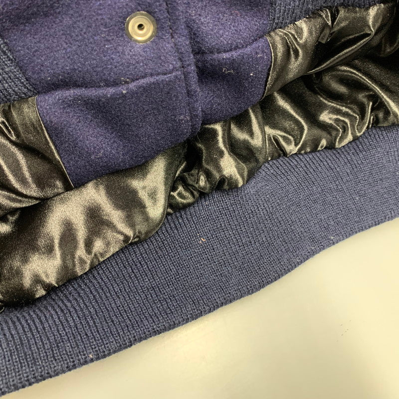 【中古品】【メンズ】 SETTLEMIERS セトルマイアーズ WOOL VARSITY JACKET ウール バーシティ ジャケット アウター 145-260126-cs-10-izu サイズ:52 カラー:ネイビー 万代Net店