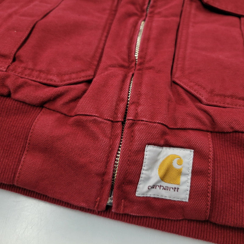 【中古品】【メンズ】 CARHARTT WIP カーハート ワークインプログレス I035617 STANTON JACKET スタントンジャケット SCARLET スカーレット STONE WASHED ストーンウォッシュド アウター 142-260131-ya-21-izu サイズ:M カラー:レッド 万代Net店