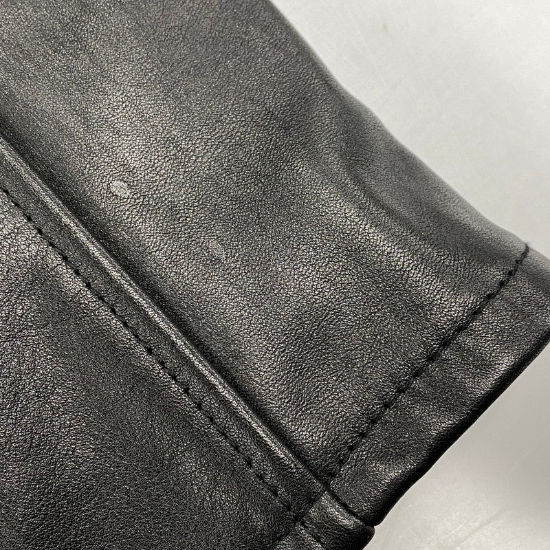 【中古品】【メンズ】 KADOYA カドヤ K'S LEATHER ケーズレザー LRS 1640 COW LEATHER SINGLE RIDERS JACKET カウ レザー シングル ライダース ジャケット アウター 145-260201-kh-13-izu サイズ:S カラー:ブラック 万代Net店
