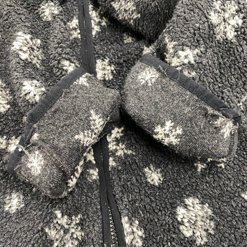 【中古品】【メンズ】 SNOW FLAKE HOODED FLEECE JACKET フーデッド フリースジャケット アウター 144-260206-as-27-izu サイズ:L カラー:ブラック 万代Net店