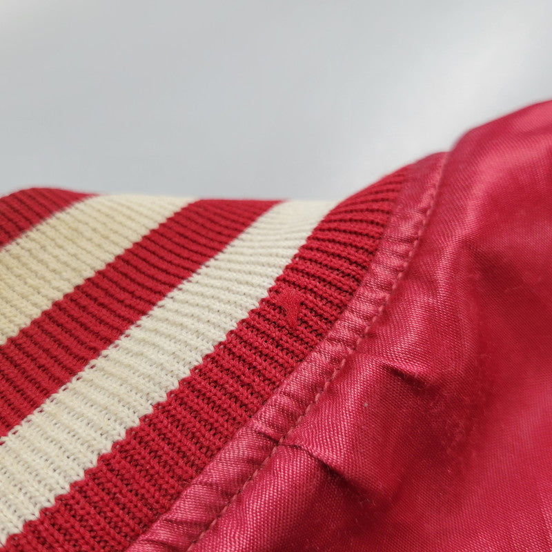 【現状渡し品】【メンズ】 HOLLOWAY ホロウェイ OKLAHOMA NYLON SUTADIUM JACKET ナイロン スタジアムジャケット スタジャン USA製 アウター 146-260209-as-13-izu サイズ:XL カラー:レッド 万代Net店