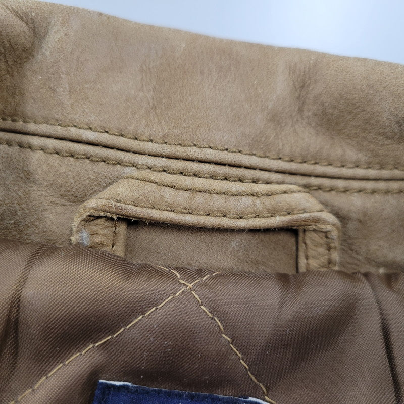 【現状渡し品】【メンズ】 OLD GAP オールドギャップ COW LEATHER DOUBLE RIDERS JACKET カウレザーダブルライダースジャケット アウター 146-260208-tt-11-izu サイズ:L カラー:ブラウン 万代Net店