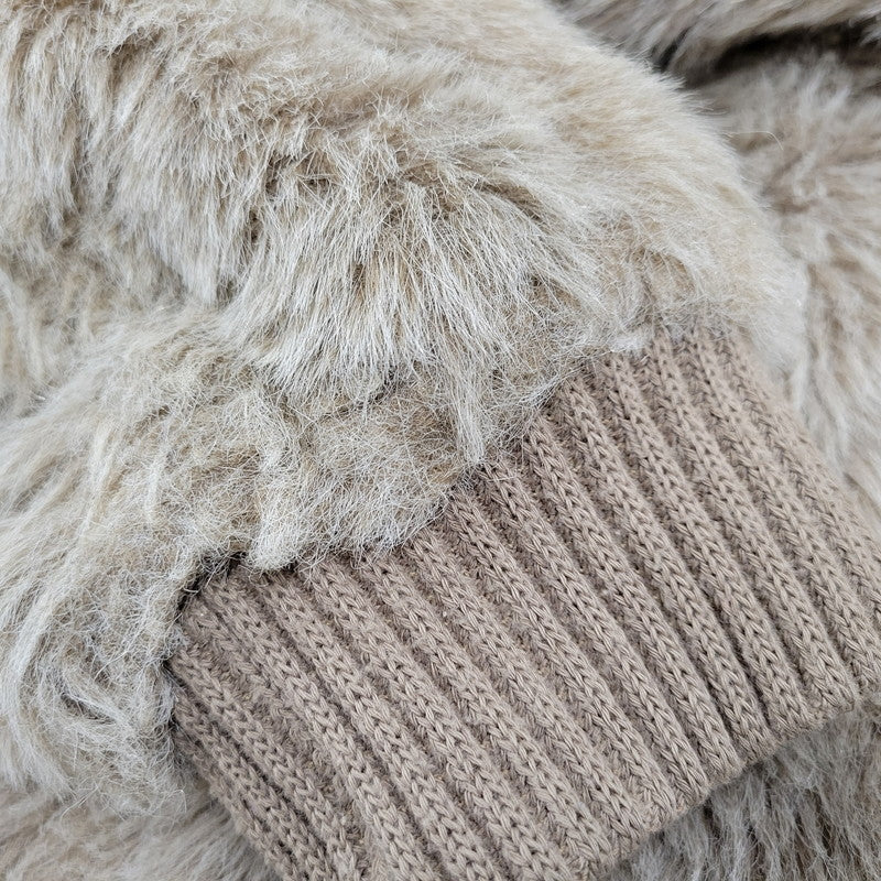 【現状渡し品】【メンズ】 WHITE STAG ホワイトスタッグ FUR BLOUSON JACKET ファーブルゾンジャケット 146-260208-tt-08-izu サイズ:10 カラー:ベージュ 万代Net店