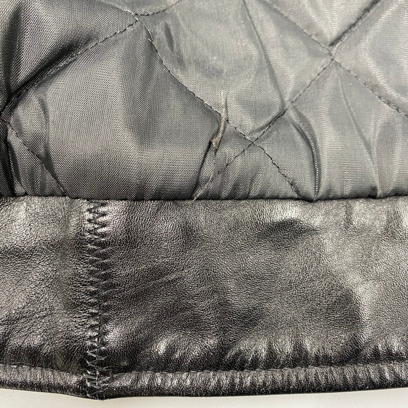 【中古品】【メンズ】 SCHOTT ショット 181 POLICEMAN LEATHER JACKET ポリスマン レザー ジャケット アウター 145-260209-cs-11-izu サイズ:38 カラー:ブラック 万代Net店
