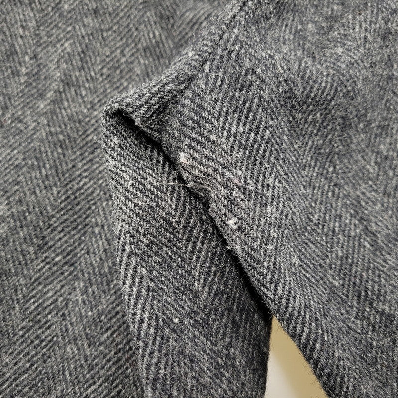 【中古品】【メンズ】 HERRINGBONE WOOL WIDE PANTS ヘリンボーン ウール ワイドパンツ USA製 ボトムス 157-260209-as-21-izu サイズ:34 カラー:ブラック系 万代Net店