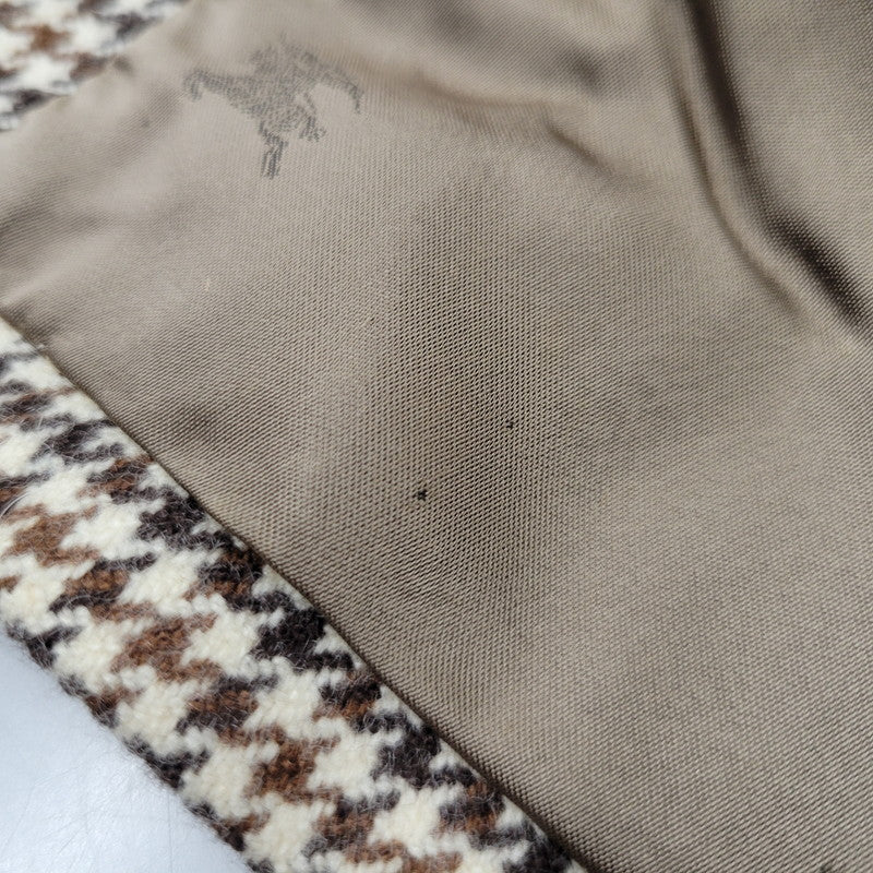 【中古品】【メンズ】 WOOL CASHMERE SOUTIEN COLLAR COAT WW050-869-59 ウール カシミヤ ステンカラーコート 千鳥格子 アウター 141-260210-as-05-izu サイズ:92-170 カラー:ブラウン系 万代Net店