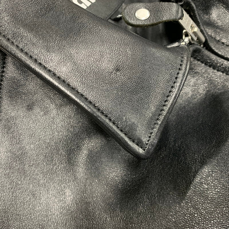 【中古品】【メンズ】 LEATHER TRACKER JACKET 782-2950014 レザートラッカージャケット アウター 145-260213-as-02-izu サイズ:M カラー:ブラック 万代Net店