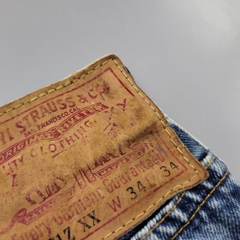【中古品】【メンズ】 50154-0029 501Z XX CHEMICAL WASH DENIM PANTS ケミカルウォッシュ デニムパンツ 156-260217-yn-14-izu サイズ:34×34 カラー:インディゴ 万代Net店