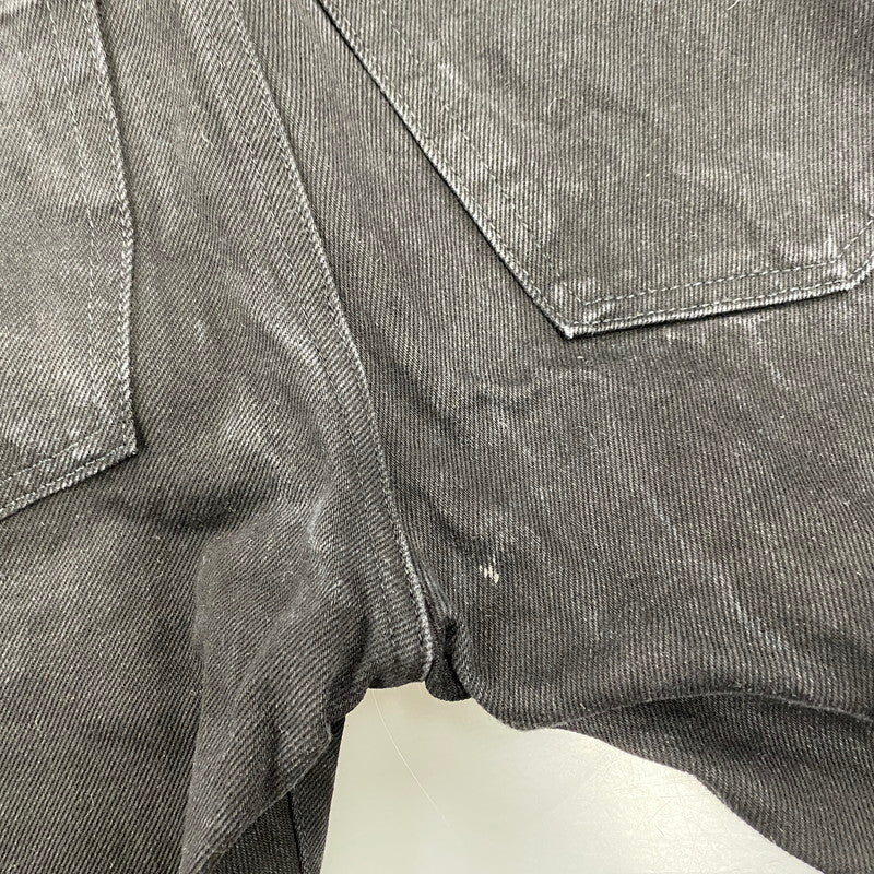 【中古品】【メンズ】 USED ユーズド DOCKING DENIM TRACK PANTS ドッキング デニム トラック パンツ ズボン ボトムス 158-260216-ya-11-izu サイズ:下記参照 カラー:BLACK 万代Net店