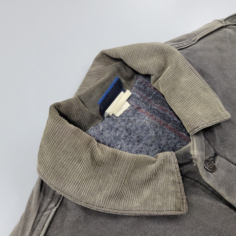 【現状渡し品】【メンズ】 3439BK BLANKET LINER DUCK COVER ALL JACKET ブランケット ライナー ダック カバーオール ジャケット アウター 146-260311-ya-02-izu サイズ:XL カラー:グレー系 万代Net店