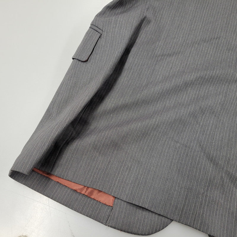 【中古品】【メンズ】 JEAN PAUL GAULTIER CLASSIQUE ジャンポールゴルチエ クラシック 日本製 WOOL STRIPE 4B TAILORED JACKET テーラードジャケット アウター 141-260219-yn-10-izu サイズ:48 カラー:グレー 万代Net店