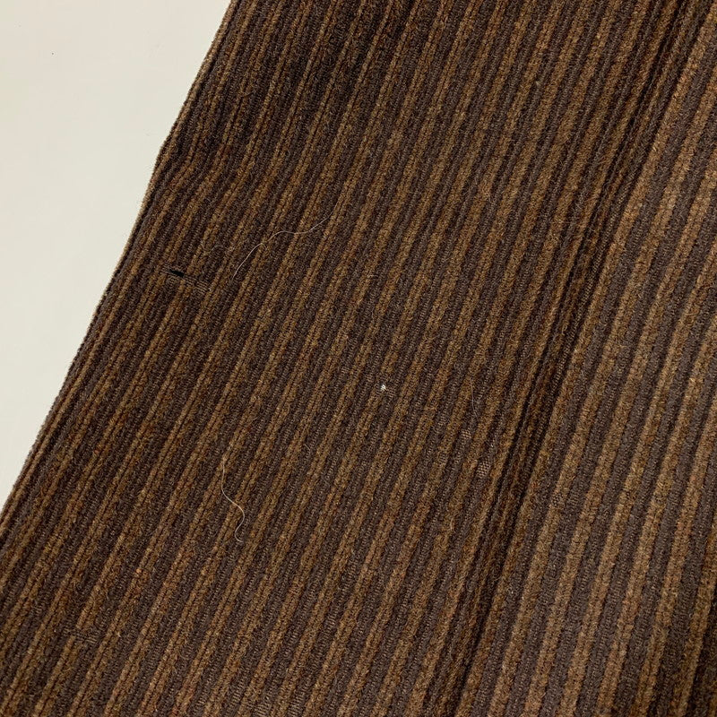 【現状渡し品】【メンズ】 DUNHILL SPORT ダンヒルスポーツ 2TUCK WOOL CORDUROY PANTS 8371 2タック ウール コーデュロイ パンツ ボトムス 152-260220-as-24-izu サイズ:79 カラー:ブラウン 万代Net店