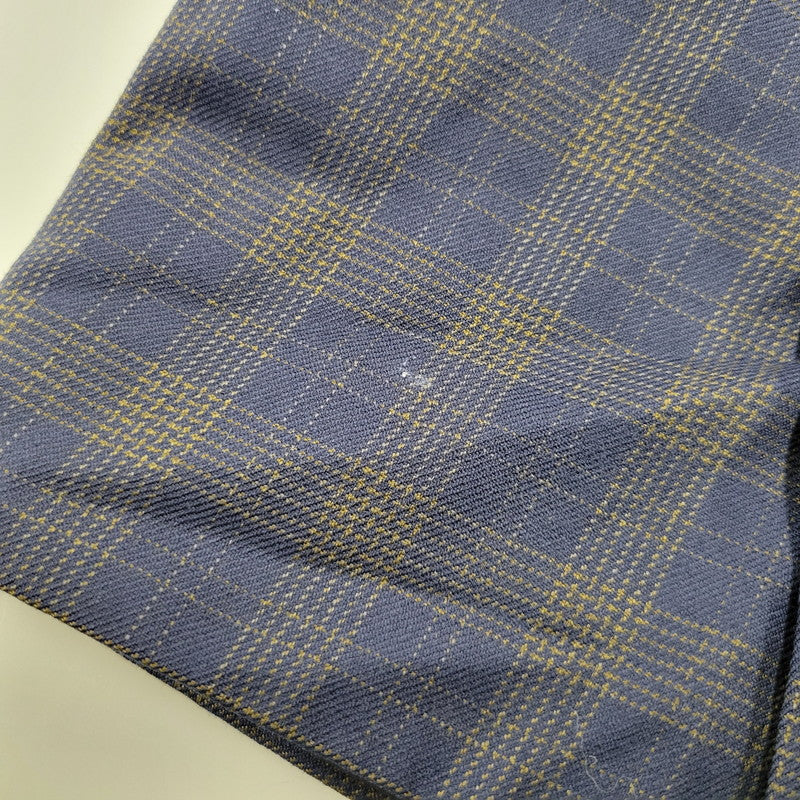 【中古品】【メンズ】 80’S WOOL CHECK METAL BUTTON 3B TAILORED JACKET ウール チェックメタル ボタン スリーボタン テーラード ジャケット アウター 141-260220-cs-14-izu サイズ:48 カラー:ネイビー 万代Net店
