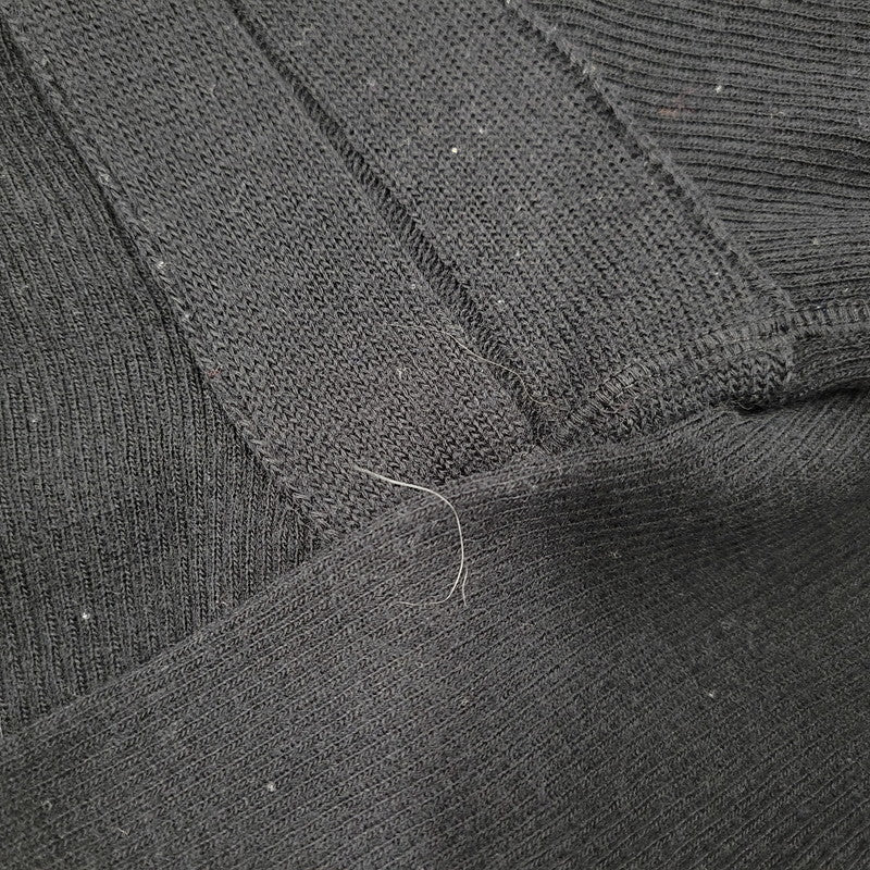 【中古品】【レディース】 JEAN PAUL GAULTIER CLASSIQUE ジャンポールゴルチエ クラシック 日本製 WOOL KNIT SHIRT ウール ニット シャツ トップス 168-260219-yn-04-izu サイズ:48 カラー:ブラック 万代Net店
