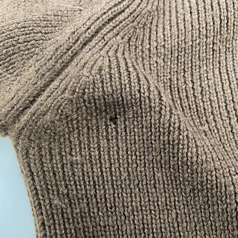 【中古品】【メンズ】 HI-K47-186 97AW FREEDOM SLEEVE WOOL KNIT SHIRT フリーダム スリーブ ウール ニット シャツ トップス 長袖 140-260219-cs-01-izu サイズ:M カラー:ブラウン 万代Net店