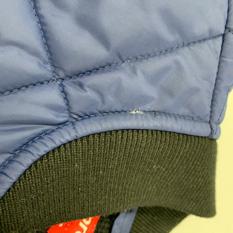【中古品】【メンズ】 Supreme シュプリーム QUIT YOUR JOB QUILTED WORK JACKET クイット ユア ジョブ キルテッド ワーク ジャケット アウター 149-260218-ya-02-izu サイズ:M カラー:ネイビー 万代Net店