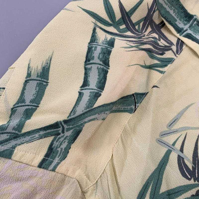 【中古品】【メンズ】 SPECIAL EDITION RAYON S/S KAIKAMAHINE TIGER READY FOR THE HUNT SS32946 スペシャルエディション レーヨン ショートスリーブ シャツ 半袖 145-260220-as-11-izu サイズ:M カラー:イエロー系 万代Net店