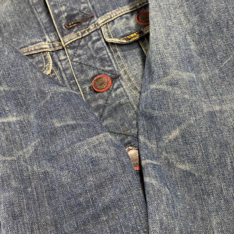 【中古品】【メンズ】 × GUILD PRIME ギルドプライム DENIM JACKET LS0011 デニムジャケット アウター 147-260228-as-10-izu サイズ:S カラー:インディゴ 万代Net店