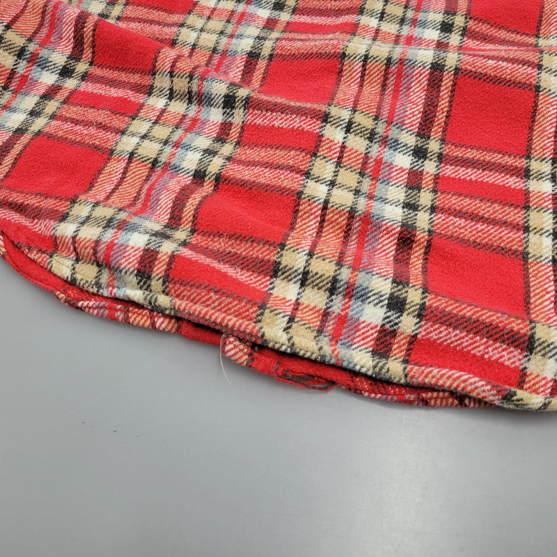 【中古品】【メンズ】 BIG MAC ビッグ マック 赤単色タグ HEAVY FLANNEL SHIRT ヘビー フランネル シャツ トップス 長袖 146-260226-ya-12-izu サイズ:M カラー:RED 万代Net店