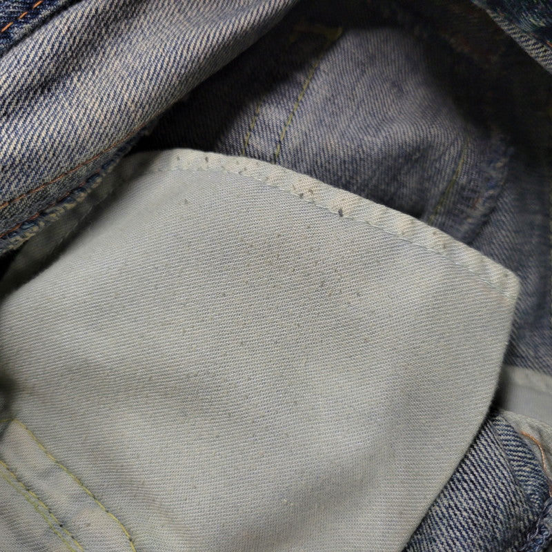 【中古品】【メンズ】 CO LU BACK PRINT BUTTON FLY DENIM PANTSバックプリント ボタンフライ デニムパンツ ズボン ボトムス 157-260303-ya-22-izu サイズ:S カラー:インディゴ 万代Net店