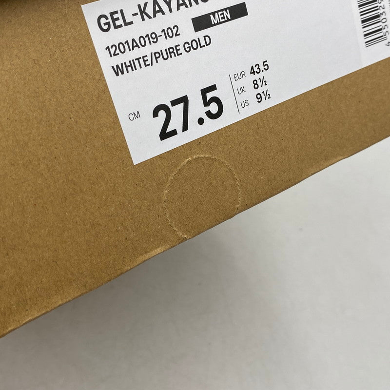 【中古美品】【メンズ】 1201A019 GEL-KAYANO 14 ゲル カヤノ スニーカー シューズ 靴 162-260227-cs-01-izu サイズ:27.5cm カラー:WHITE/PURE GOLD 万代Net店