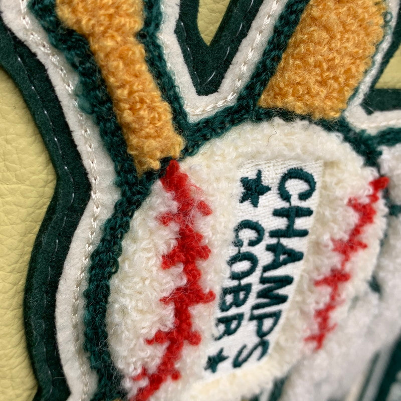 【中古品】【メンズ】 C5-E601 ランタグ復刻 USA製 CONEY ISLAND コニー アイランド WOOL×LEATHER ウール レザー STADIUM JACKET スタジアム ジャケット アウター 146-260228-ya-12-izu サイズ:M カラー:グリーン×ベージュ 万代Net店