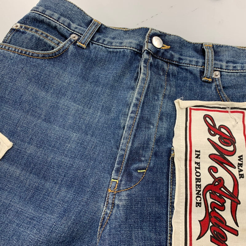 【中古品】【メンズ】 PATCHWORK DENIM PANTS TR33MS18 パッチワークデニムパンツ ジーンズ ボトムス 152-260301-as-23-izu サイズ:US36 カラー:インディゴ 万代Net店