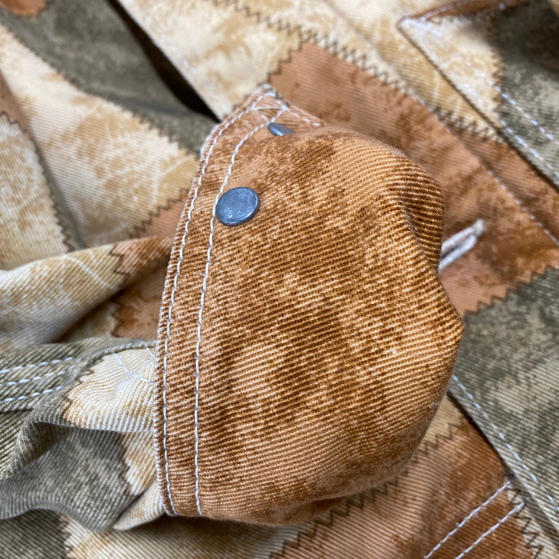 【中古品】【メンズ】 PATCH WORK PRINT BOA COVERALL パッチワークプリントボアカバーオール アウター 145-260301-tt-08-izu サイズ:36 カラー:ブラウン系 万代Net店