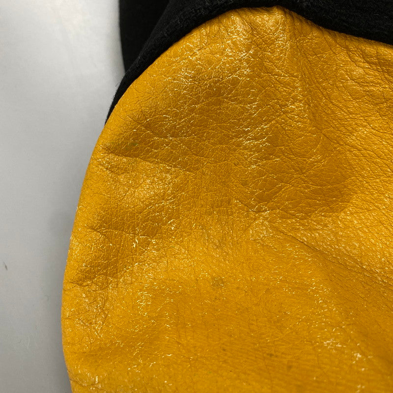 【現状渡し品】【メンズ】 OLIVER BROS オリバーブロス STADIUM JACKET スタジアムジャケット スタジャン アウター 146-260301-tt-07-izu サイズ:S カラー:ブラック×イエロー 万代Net店