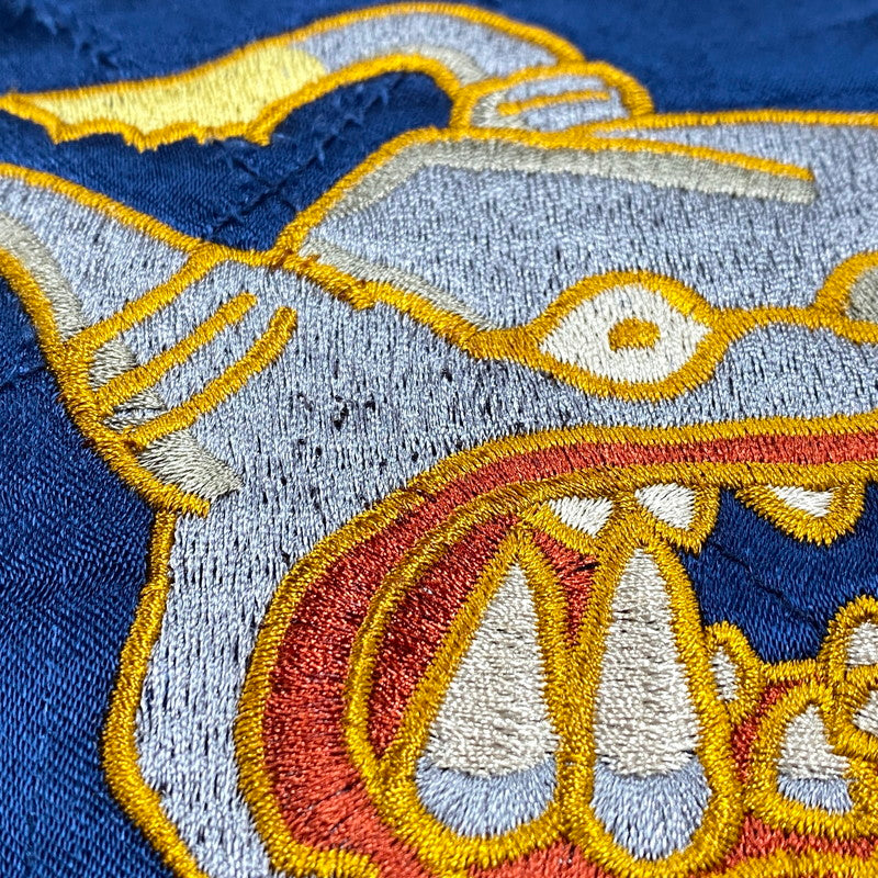 【中古品】【メンズ】 STUDIO D'ARTISAN ステュディオ・ダ・ルチザン×シン・ウルトラマン HT-064 VELVETEEN SOUVENIR JACKET ベルベット スーベニア ジャケット アウター 145-260305-cs-07-izu サイズ:38 カラー:ブルー/ブラック 万代Net店
