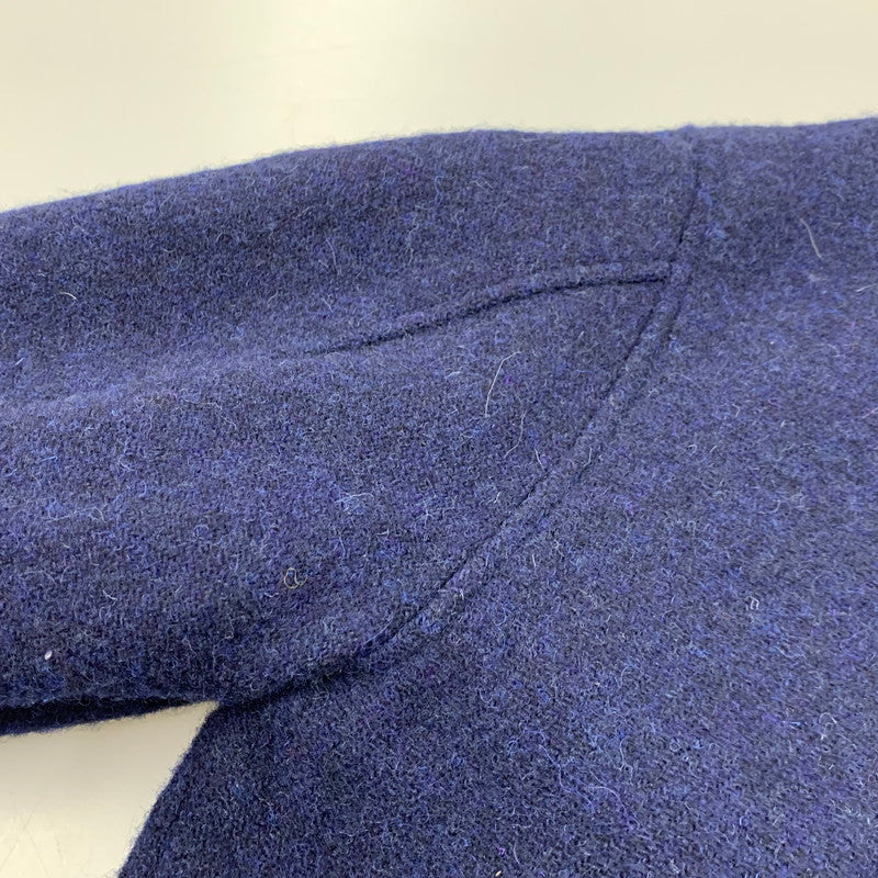 【中古品】【メンズ】 × HARRIS TWEED ハリスツイード WOOL STADIUM JACKET ウール スタジアムジャケット スタジャン 145-260306-as-23-izu サイズ:L カラー:ブルー 万代Net店