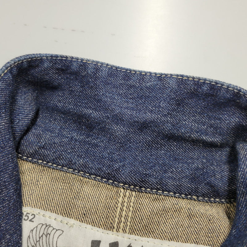 【中古品】【メンズ】 YAMANE ヤマネ DENIM COVER ALL LOT3006 デニム カバーオール ジャケット アウター 145-260306-as-30-izu サイズ:42-44 カラー:インディゴ 万代Net店