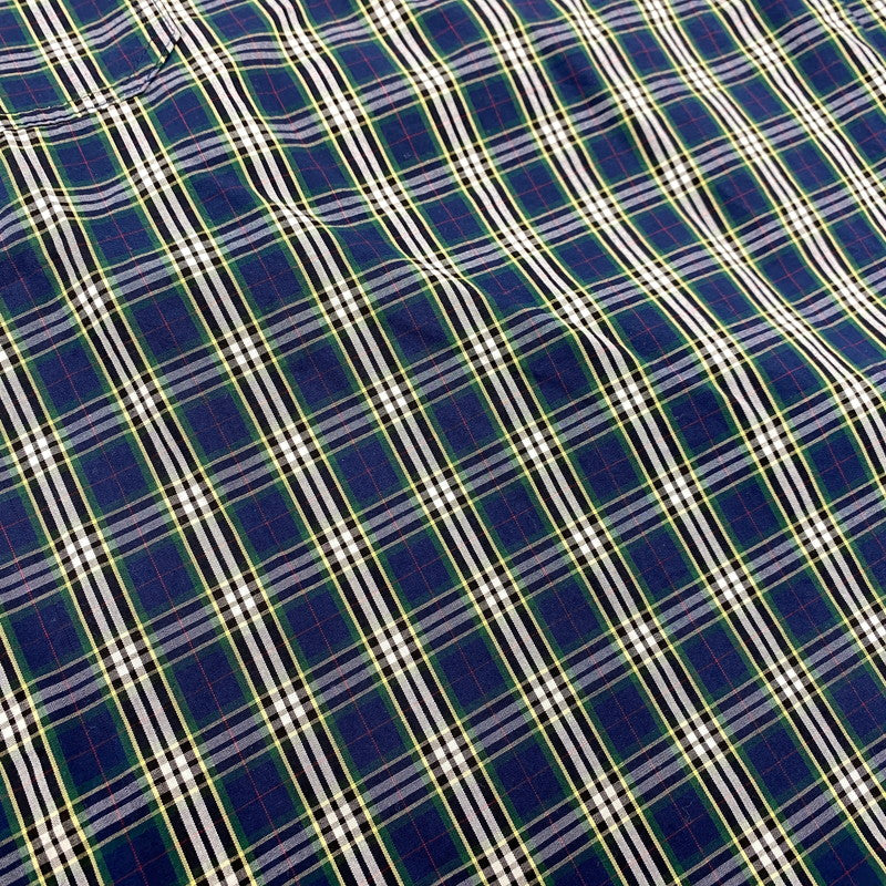 【中古品】【メンズ】 THEORIES セオリーズ HALF ZIP CHECK SHIRT ハーフジップ チェック シャツ トップス 長袖 142-260311-ya-23-izu サイズ:M カラー:GREEN×NAVY 万代Net店