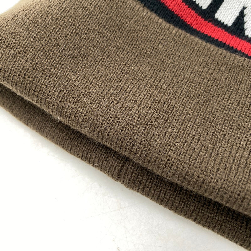 【中古品】【メンズ/レディース】 BAR LOGO BEANIE バー ロゴ ビーニー ニットキャップ 帽子 185-260311-ya-18-izu サイズ:F カラー:BROWN 万代Net店
