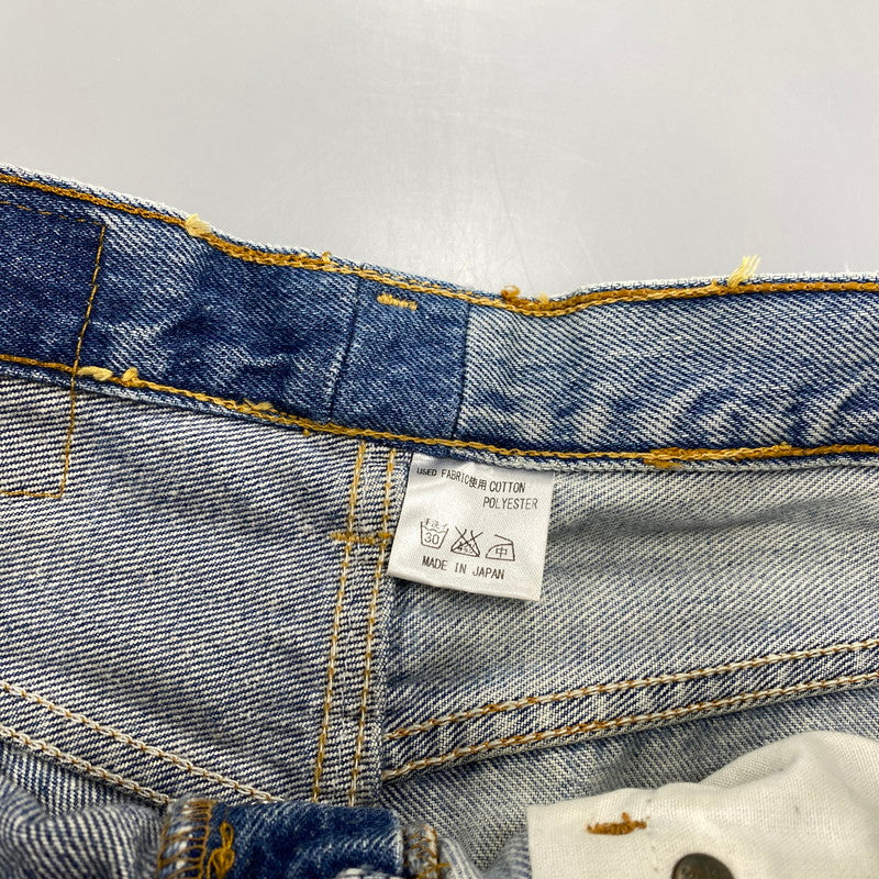 【現状渡し品】【メンズ】 SUNNY SIDE UP サニーサイドアップ 再構築 DAMAGE DENIM PANTS ダメージ デニムパンツ ボトムス 151-260319-kh-04-izu カラー:インディゴ 万代Net店