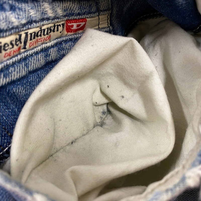 【中古品】【メンズ】 BUTTON FLY DAMAGE FLARE DENIM PANTS ボタン フライ ダメージ フレア デニム パンツ ボトムス 152-260319-yn-03-izu サイズ:31 カラー:インディゴ 万代Net店