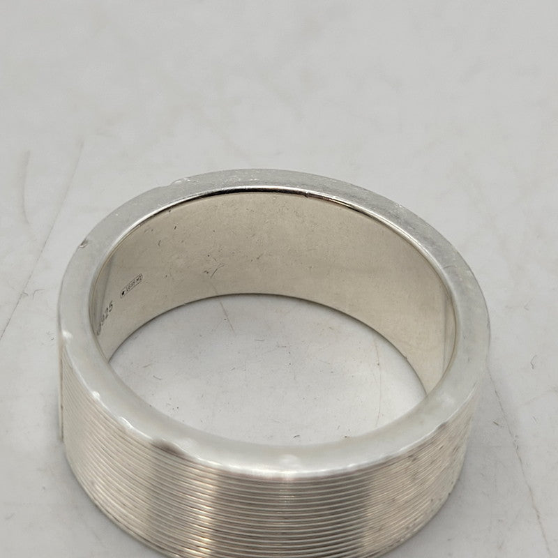 【中古品】【メンズ/レディース】 AG925 LOGO RING ロゴ リング 指輪 182-260315-kh-03-izu サイズ:17 カラー:シルバー 万代Net店