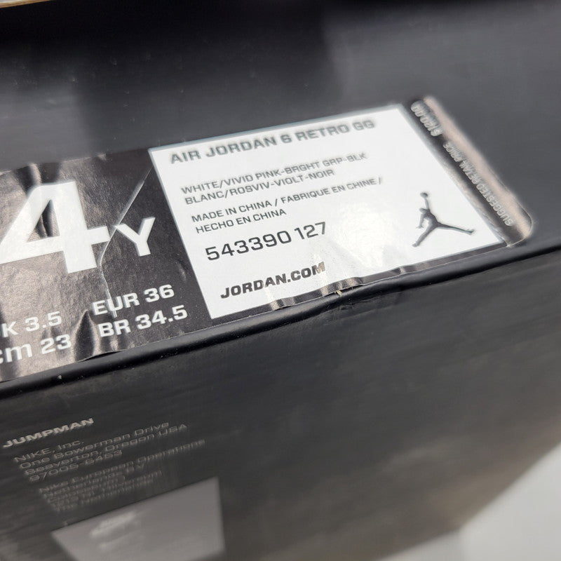 【中古品】【レディース】 543390-127 GS AIR JORDAN 6 RETRO エア ジョーダン 6 レトロ スニーカー 靴 166-260319-kh-16-izu サイズ:23 カラー:WHITE/VIVID PINK-GRAPE 万代Net店