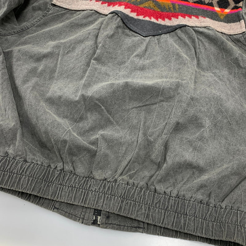 【中古品】【メンズ】 HIGH GRADE WESTERNWEAR NATIVE PATTERN SWITCHING LOOSE DENIM JACKET ハイグレード ウエスタンウェア デニム ジャケット 146-260320-kh-08-izu サイズ:XL カラー:グレー 万代Net店