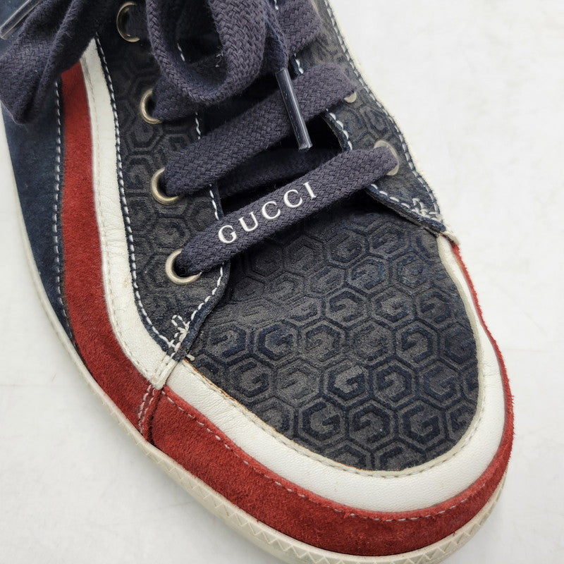 【中古品】【メンズ/レディース】 SUEDE LEATHER HI CUT SNEAKERS 295195 スエード レザー ハイカット スニーカー シューズ 靴 183-260320-ay-04-izu サイズ:8 1/2 カラー:マルチ 万代Net店