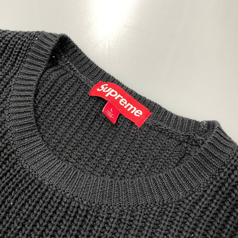 【中古品】【メンズ】 3FW SMALL BOX RIBBED SWEATER スモール ボックス リブド セーター トップス ニット 149-260320-ya-02-izu サイズ:L カラー:BLACK 万代Net店