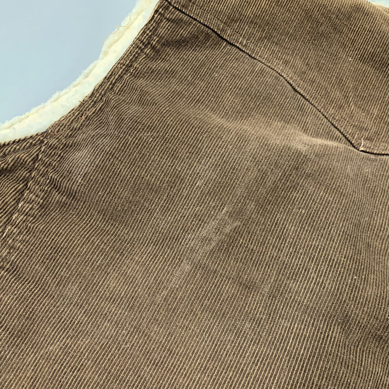 【中古品】【メンズ】 CORDUROY BOA VEST コーデュロイ ボア ベスト USA製 146-260326-as-15-izu サイズ:XL カラー:ブラウン 万代Net店