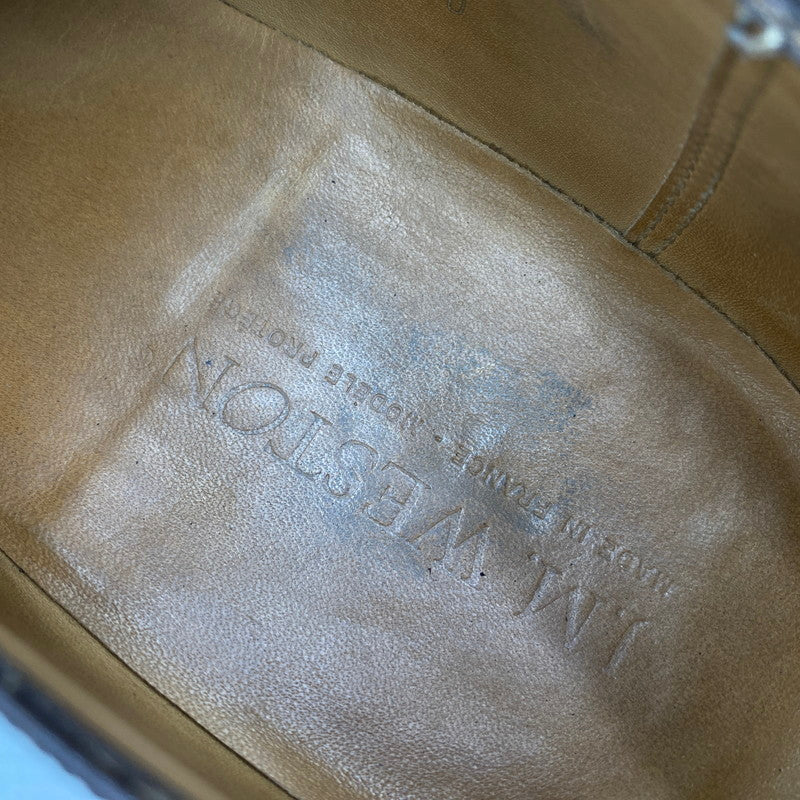 【中古品】【メンズ】 J.M WESTON ジェイエムウエストン OXFORD CAP TOE SHOES 11-154-300-10 オックスフォード キャップ トゥ シューズ 靴 164-260422-as-15-izu サイズ:9D カラー:ブラウン 万代Net店
