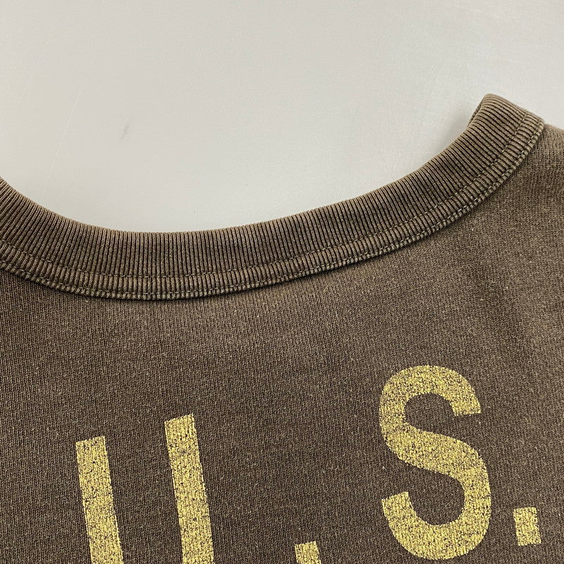 【中古品】【メンズ】 DELUXEWARE デラックスウエア 前V SWEATSHIRT スウェットシャツトップス 145-260402-kh-06-izu サイズ:L カラー:ブラウン 万代Net店