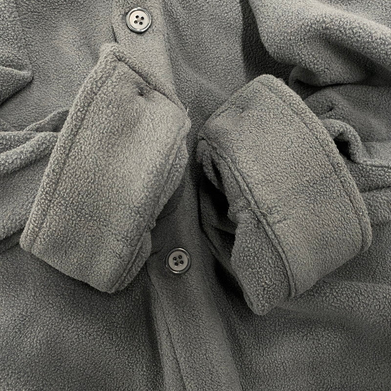 【中古品】【メンズ】 GRAND COLLECTION グランドコレクション POLAR FLEECE BUTTON UP OVERSHIRT ポーラーフリース ボタンアップ オーバーシャツ 142-260403-as-05-izu サイズ:M カラー:グレー 万代Net店